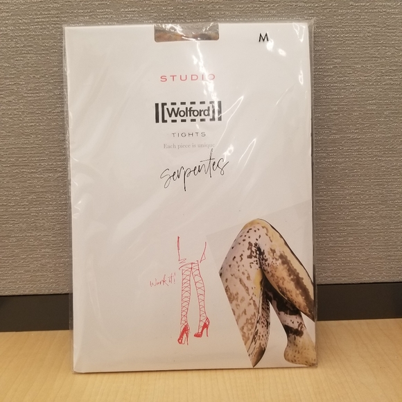 Wolford Serpentes Reptile prints Tights - Size M - Picture 4 of 10